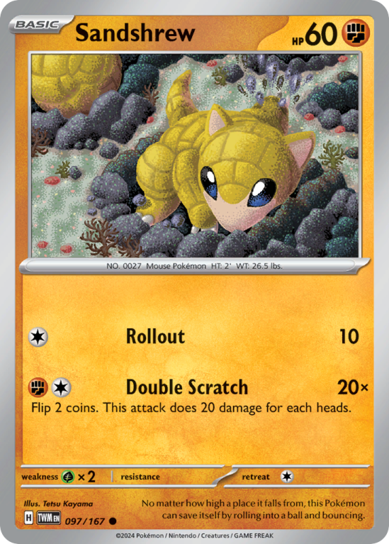 Sandshrew 97/167 Scarlet & Violet Twilight Masquerade