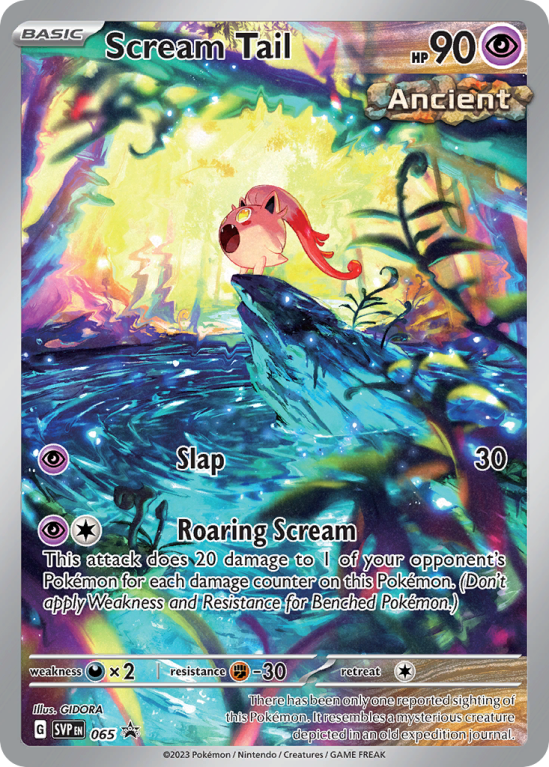 Pokémonkaart Scream Tail nummer 65/14 uit de set Scarlet & Violet Black Star Promos (Scarlet & Violet)