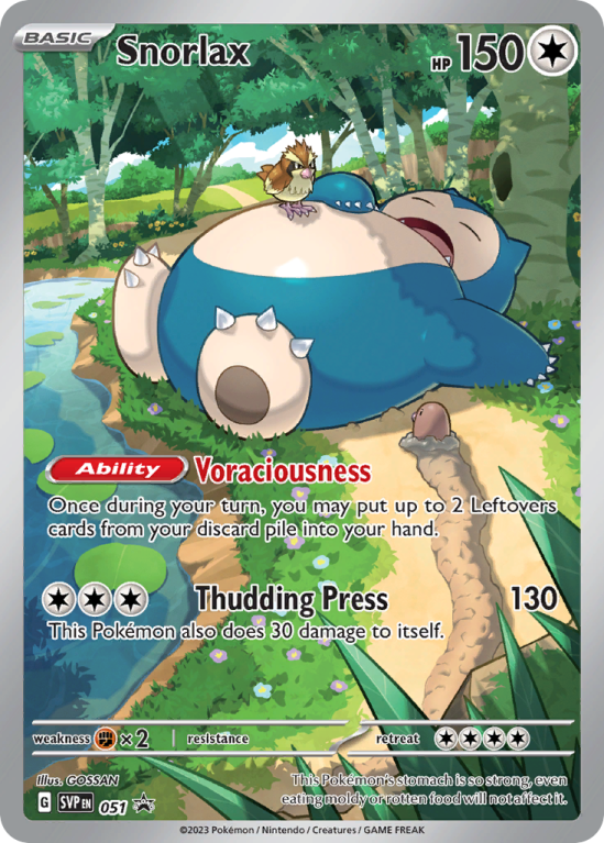 Pokémonkaart Snorlax nummer 51/14 uit de set Scarlet & Violet Black Star Promos (Scarlet & Violet)