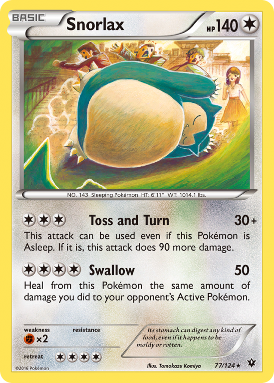 Snorlax 77/124 XY Fates Collide