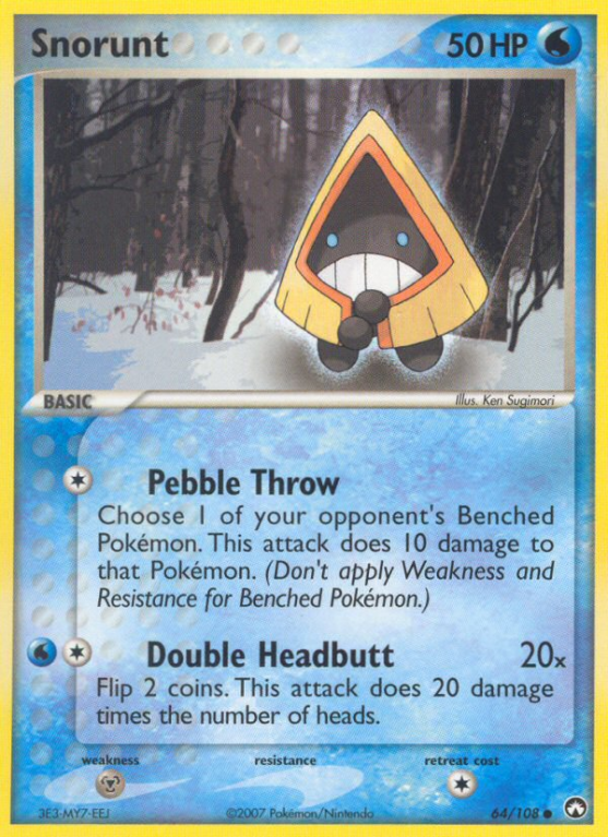 Snorunt 64/108 EX Power Keepers