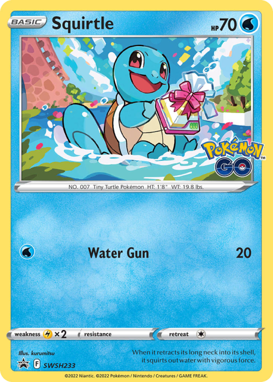 Pokémonkaart Squirtle nummer SWSH233/103 uit de set SWSH Black Star Promos (Sword & Shield)