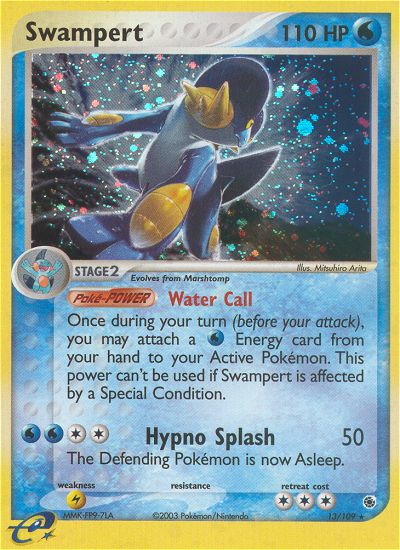 Swampert 13/109 EX Ruby & Sapphire