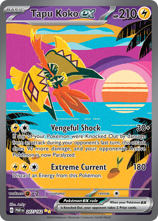 Tapu Koko ex 247/182 Scarlet & Violet Paradox Rift