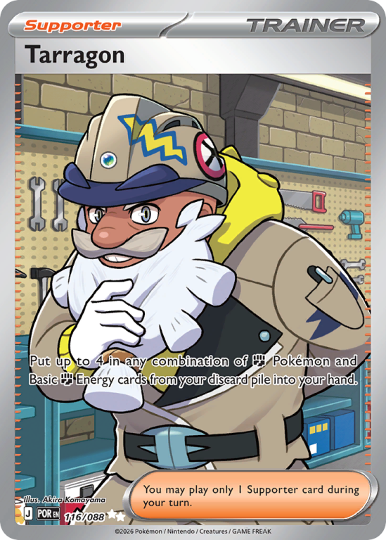 Pokémonkaart Tarragon nummer 116/88 uit de set Perfect Order (Mega Evolution)