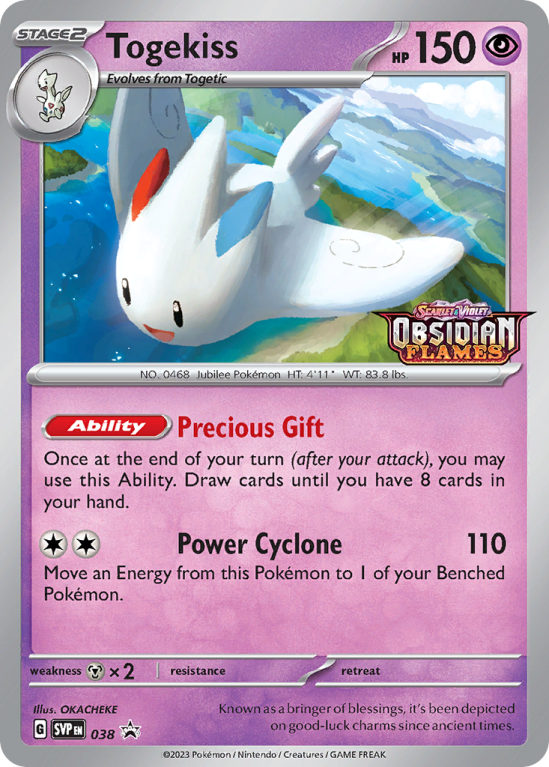 Pokémonkaart Togekiss nummer 38/14 uit de set Scarlet & Violet Black Star Promos (Scarlet & Violet)
