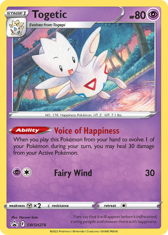 Pokémonkaart Togetic nummer SWSH276/103 uit de set SWSH Black Star Promos (Sword & Shield)