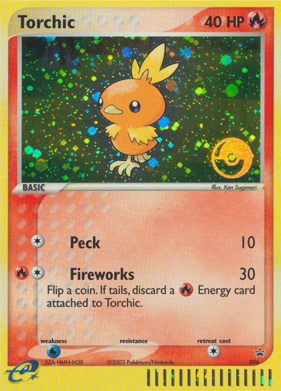 Torchic 6/40 NP Nintendo Black Star Promos