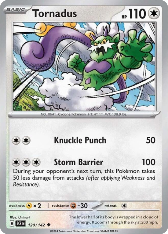 Pokémonkaart Tornadus nummer 120/142 uit de set Stellar Crown (Scarlet & Violet)
