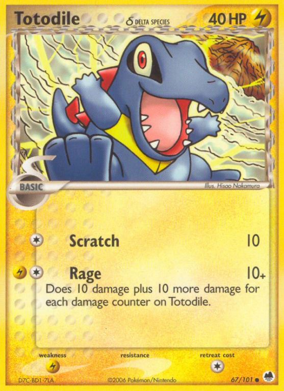 Totodile δ 67/101 EX Dragon Frontiers