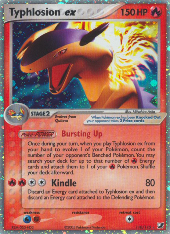 Typhlosion ex 110/115 EX Unseen Forces