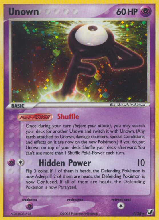 Unown F/115 EX Unseen Forces