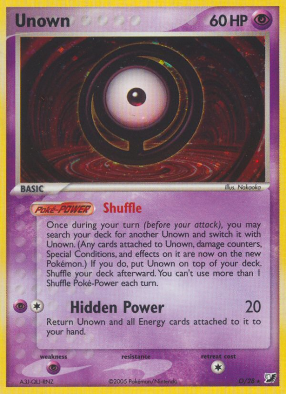Unown O/115 EX Unseen Forces