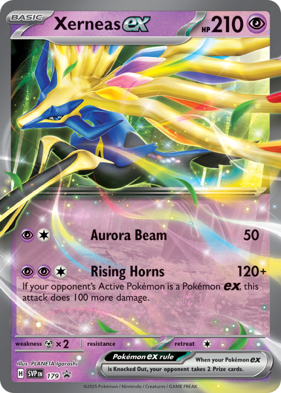 Pokémonkaart Xerneas ex nummer 179/14 uit de set Scarlet & Violet Black Star Promos (Scarlet & Violet)