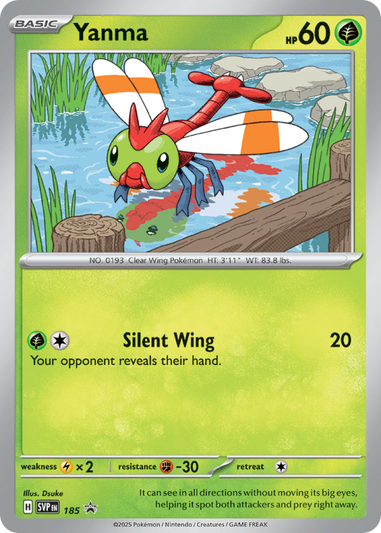 Pokémonkaart Yanma nummer 185/14 uit de set Scarlet & Violet Black Star Promos (Scarlet & Violet)