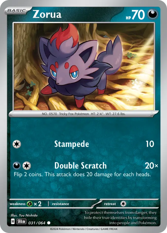 Zorua 31/64 Scarlet & Violet Shrouded Fable