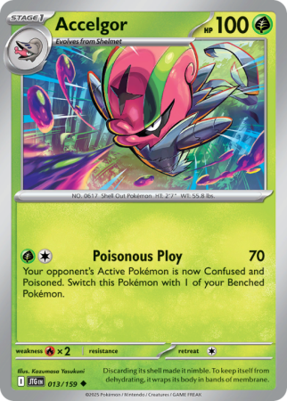 Pokémonkaart Accelgor nummer 13/159
