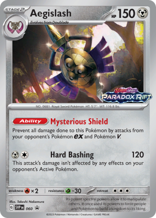 Pokémonkaart Aegislash nummer 60/14 uit de set Scarlet & Violet Black Star Promos (Scarlet & Violet)