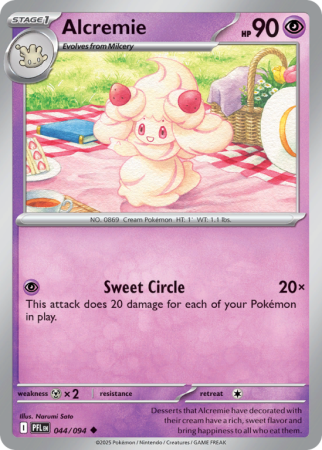 Pokémonkaart Alcremie nummer 44/94