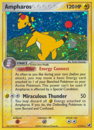 Ampharos 1/115 EX Unseen Forces