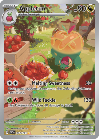 Pokémonkaart Appletun nummer 211/191