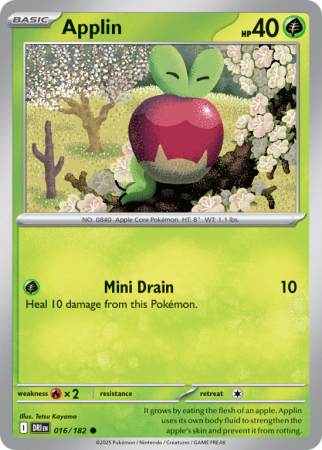 Pokémonkaart Applin nummer 16/182