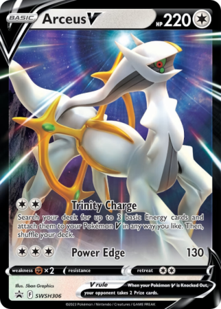 Pokémonkaart Arceus V nummer SWSH306/103 uit de set SWSH Black Star Promos (Sword & Shield)