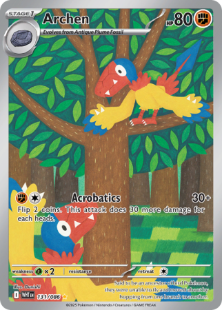 Pokémonkaart Archen nummer 131/86