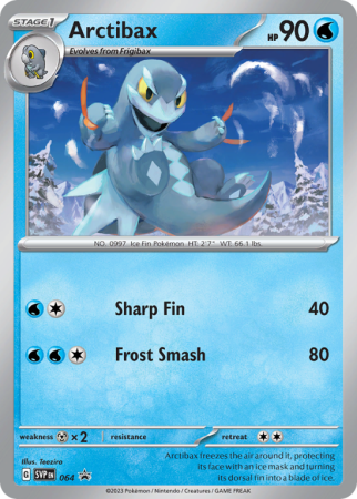 Pokémonkaart Arctibax nummer 64/14 uit de set Scarlet & Violet Black Star Promos (Scarlet & Violet)