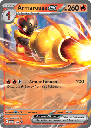 Pokémonkaart Armarouge ex nummer 105/14