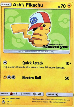 Ash's Pikachu SM112/156