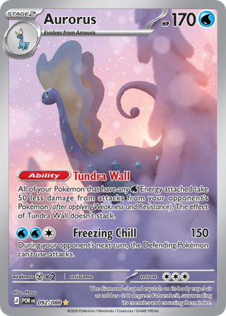 Pokémonkaart Aurorus nummer 92/88