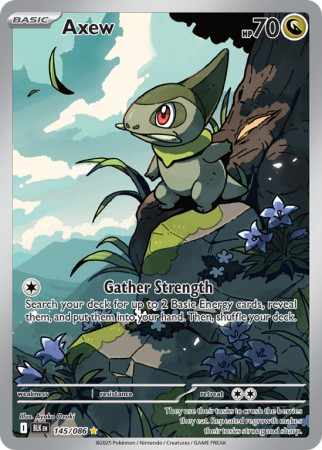 Pokémonkaart Axew nummer 145/86