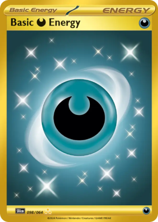 Pokémonkaart Basic Darkness Energy nummer 98/64 uit de set Shrouded Fable (Scarlet & Violet)