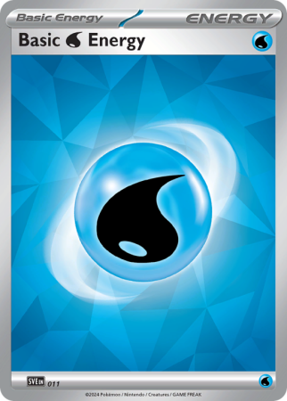 Pokémonkaart Basic Water Energy nummer 11/8 uit de set Scarlet & Violet Energies (Scarlet & Violet)