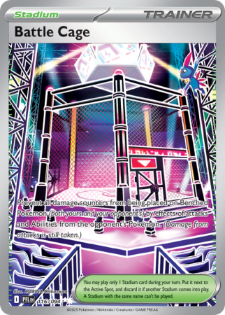 Pokémonkaart Battle Cage nummer 116/94 uit de set Phantasmal Flames (Mega Evolution)