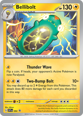 Pokémonkaart Bellibolt nummer 94/14