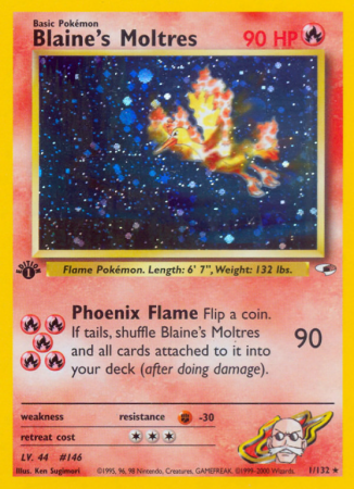 Blaine's Moltres 1/132 Gym Gym Heroes