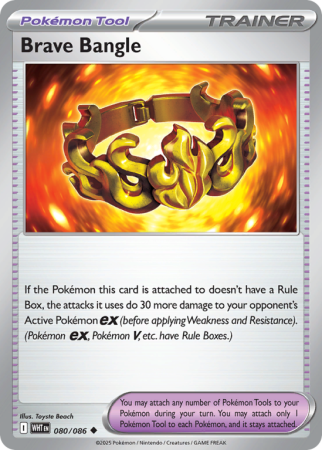 Pokémonkaart Brave Bangle nummer 80/86 uit de set White Flare (Scarlet & Violet)
