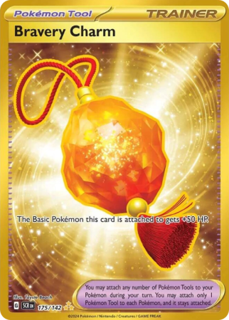 Pokémonkaart Bravery Charm nummer 175/142