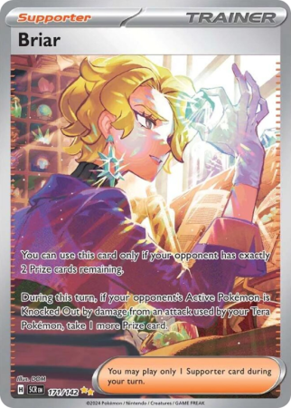 Pokémonkaart Briar nummer 171/142 uit de set Stellar Crown (Scarlet & Violet)