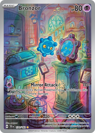 Pokémonkaart Bronzor nummer 170/162