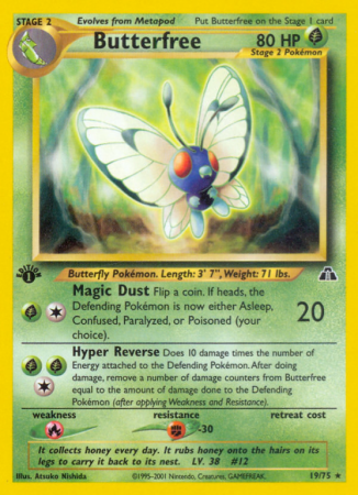 Butterfree 19/75 Neo Neo Discovery