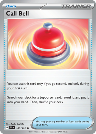 Pokémonkaart Call Bell nummer 165/191