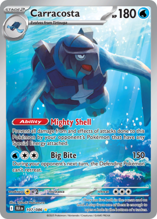 Pokémonkaart Carracosta nummer 107/86
