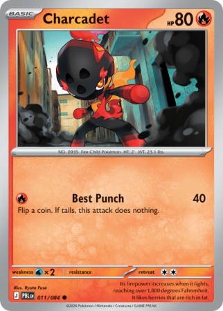 Pokémonkaart Charcadet nummer 11/84