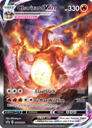 Pokémonkaart Charizard VMAX nummer SWSH261/103 uit de set SWSH Black Star Promos (Sword & Shield)