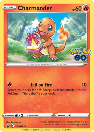 Pokémonkaart Charmander nummer SWSH232/103