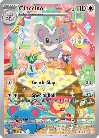 Pokémonkaart Cinccino nummer 183/162