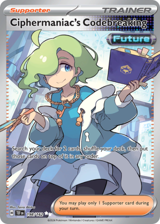 Pokémonkaart Ciphermaniac's Codebreaking nummer 198/162